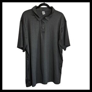 Arctix Mens Performance Polo Shirt Dark Gray Heather Short Sleeve XL HY204